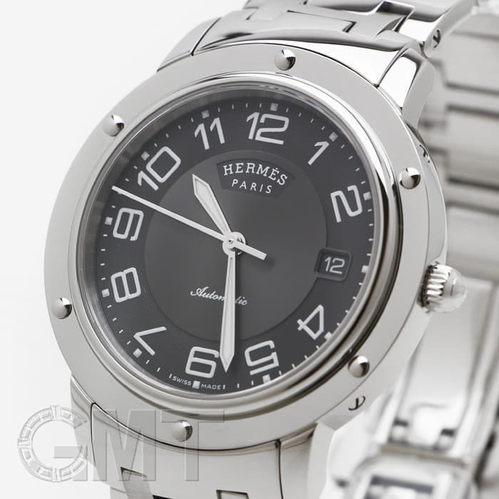 中古)HERMES エルメス クリッパー CP2.810 グレー（商品ID