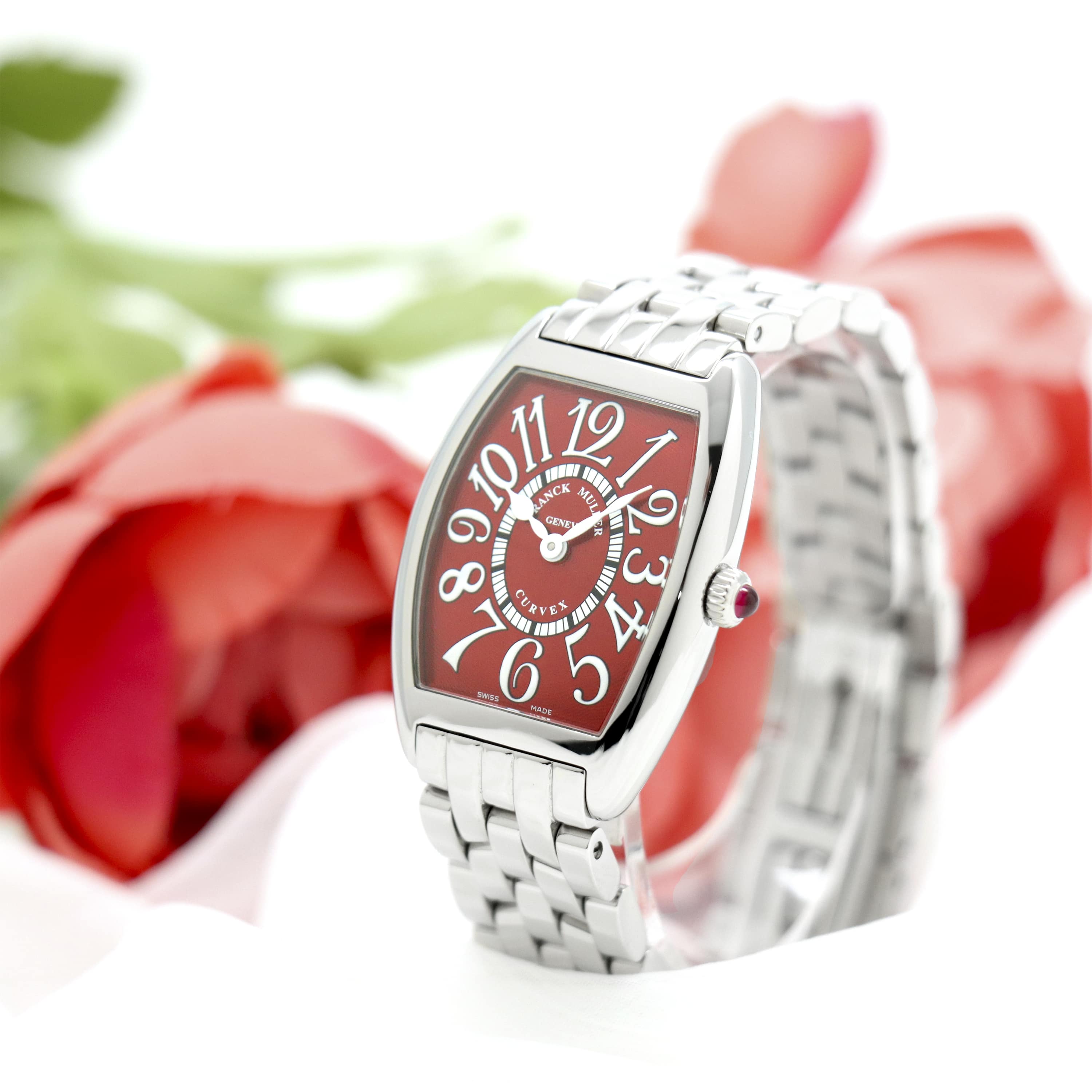 新品)FRANCK MULLER フランク・ミュラー トノーカーべックス レッド