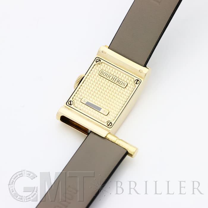 BOUCHERON ブシュロン リフレ クォーツ レディース 腕時計 4Pダイヤ入りシルバー文字盤 純正革ベルト BOUCHERON（ブシュロン） リフレ サイドダイヤ 4P クォーツ レディース