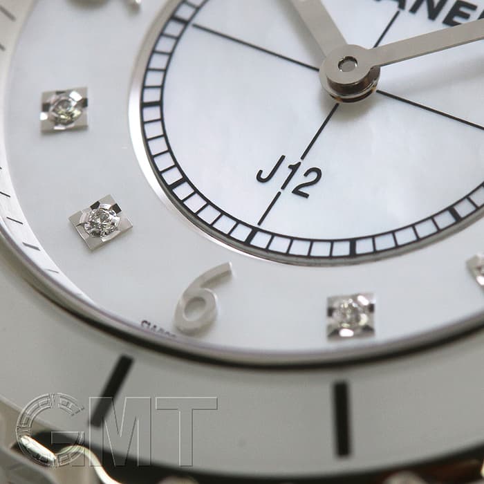 新品)CHANEL シャネル J12 ホワイトセラミック 8Pダイヤ 38mm H3214