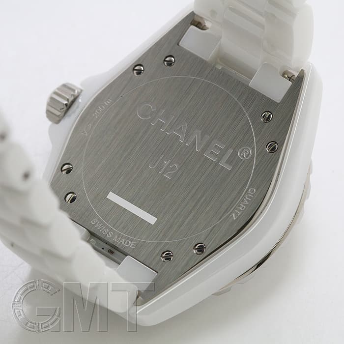 CHANEL J12 H3214 38mm 8ポイント ホワイトセラミック 新品)CHANEL シャネル J12 ホワイトセラミック 8Pダイヤ 38mm H3214