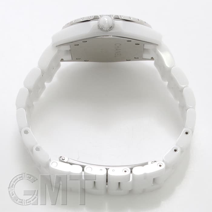 新品)CHANEL シャネル J12 ホワイトセラミック 8Pダイヤ 38mm H3214