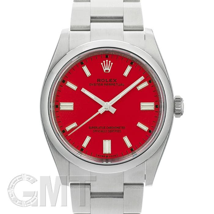 ロレックス オイスター パーペチュアル レディース デイト レッドボックス 新品)ROLEX ロレックス オイスターパーペチュアル 36 126000 コーラル