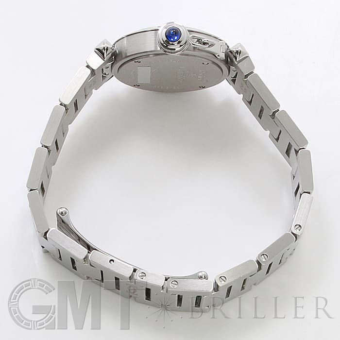 早い者勝ちです Cartier シルバー ミスパシャ　クォーツ カルティエ ミスパシャ W3140025 腕時計 シルバーxブラック 革ベルト