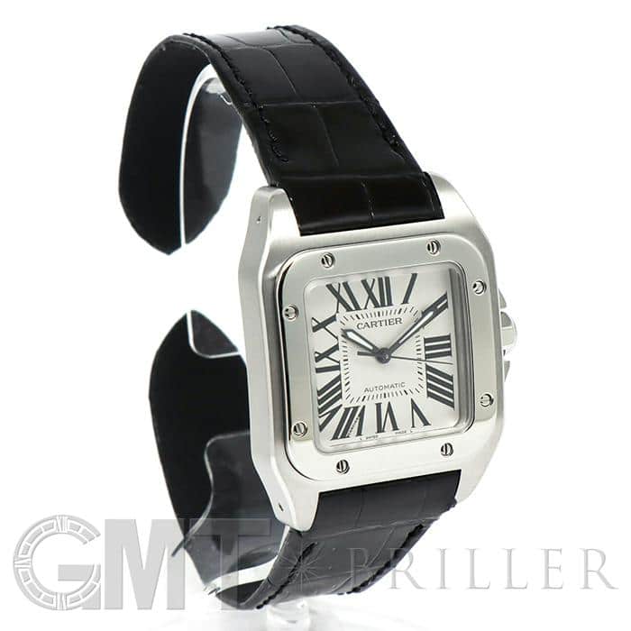 AZ　カルティエ　サントス100ウォッチ、MM 中古)CARTIER カルティエ サントス 100 MM W20126X8（商品ID