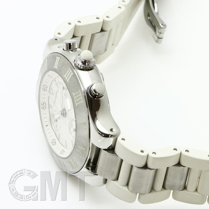 中古)CARTIER カルティエ ヴァンティアン クロノスカフ ホワイト