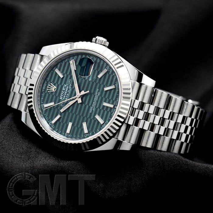 中古)ROLEX ロレックス デイトジャスト 41 126334 ミントグリーン 