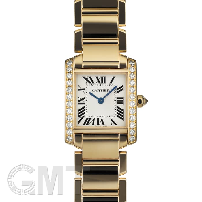 新品)CARTIER カルティエ タンク フランセーズ SM WE1001R8 イエロー