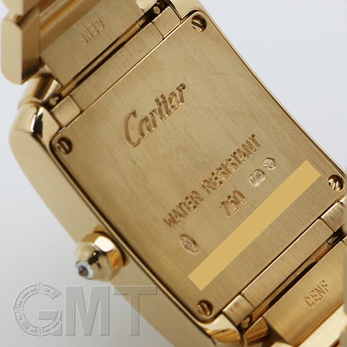 新品)CARTIER カルティエ タンク フランセーズ SM WE1001R8 イエロー
