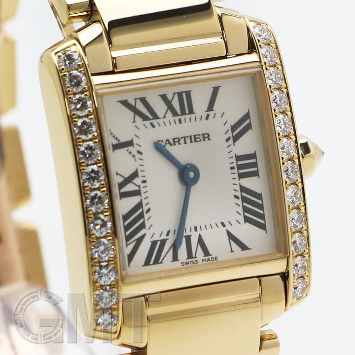 新品)CARTIER カルティエ タンク フランセーズ SM WE1001R8 イエロー