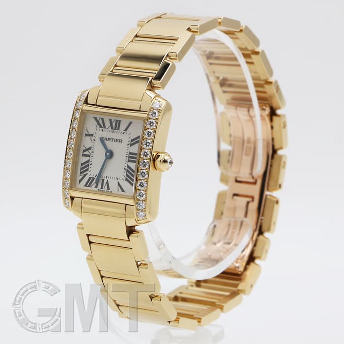新品)CARTIER カルティエ タンク フランセーズ SM WE1001R8 イエロー