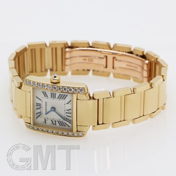 新品)CARTIER カルティエ タンク フランセーズ SM WE1001R8 イエロー