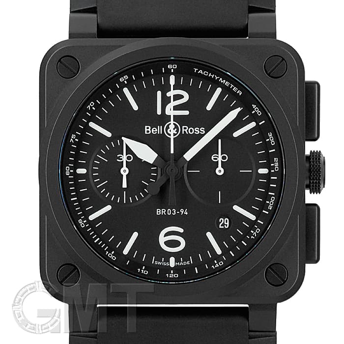Bell & Ross BR 03-94 クロノグラフ中古 ベル&ロス 中古)BELL & ROSS ベル&ロス BR 03-94 ブラック マット クロノグラフ