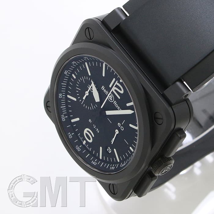 中古)BELL & ROSS ベル&ロス BR 03-94 ブラック マット クロノグラフ