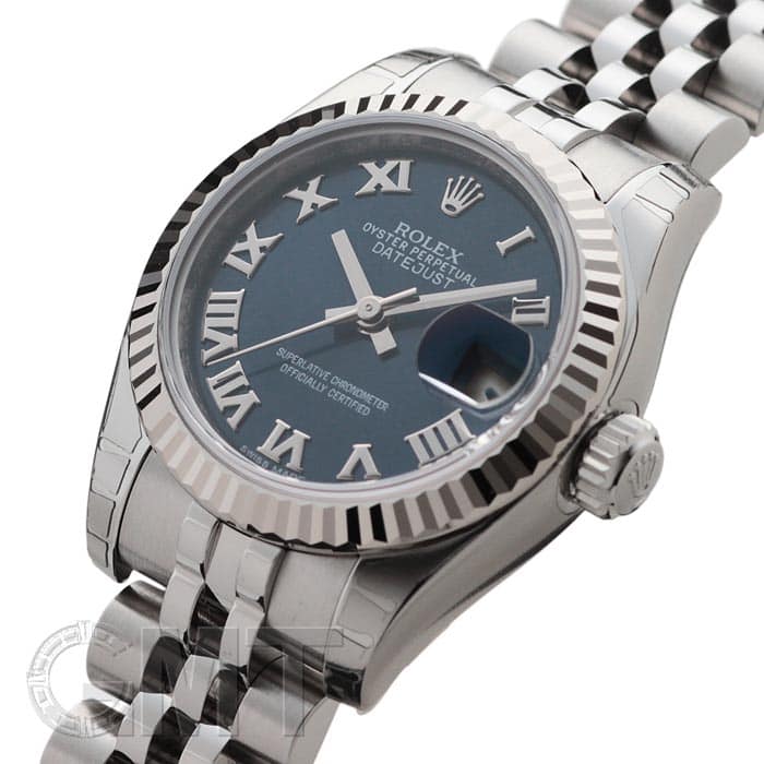 新品)ROLEX ロレックス デイトジャスト 179174 ブルー ローマ（商品ID