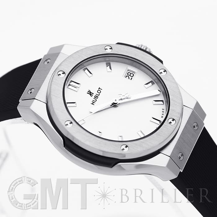 新品)HUBLOT ウブロ クラシック フュージョン チタニウム オパリン 581
