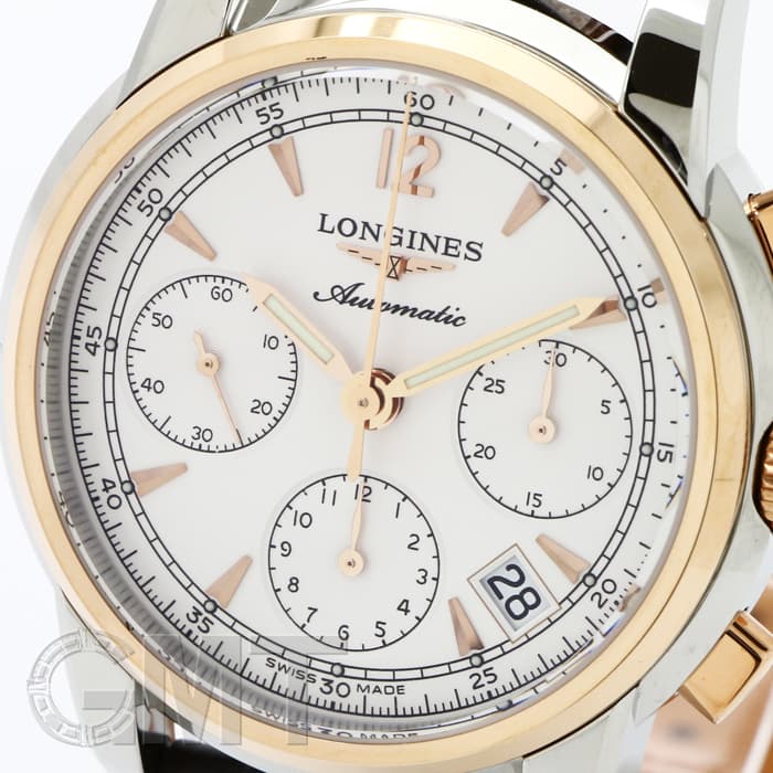 新品)LONGINES ロンジン サンティミエ クロノグラフ シルバー L2.753.5  