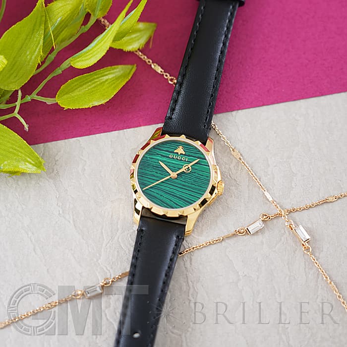 新品)GUCCI グッチ Gタイムレス YA126555 マラカイト(商品ID 新品)GUCCI グッチ Gタイムレス YA126555 マラカイト(商品ID