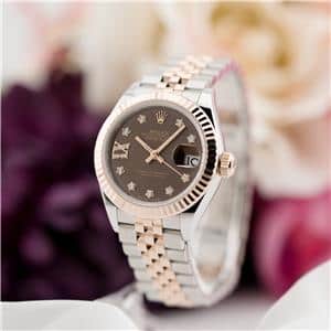 ROLEX ロレックス デイトジャスト 28 279171G チョコレート スター IXダイヤ メイン