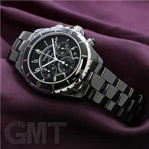 中古)CHANEL シャネル J12 クロノグラフ H0940 ブラック セラミック