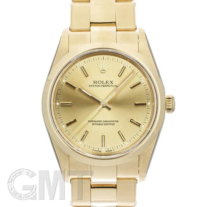 中古)ROLEX ロレックス オイスターパーペチュアル 34 14208 シャンパン