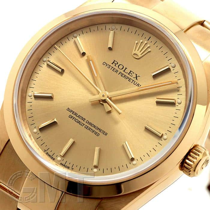 中古)ROLEX ロレックス オイスターパーペチュアル 34 14208 シャンパン