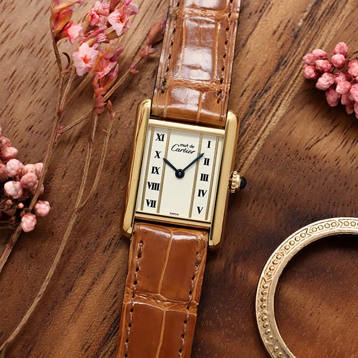 中古)CARTIER カルティエ タンク マストタンク SM ヴェルメイユ
