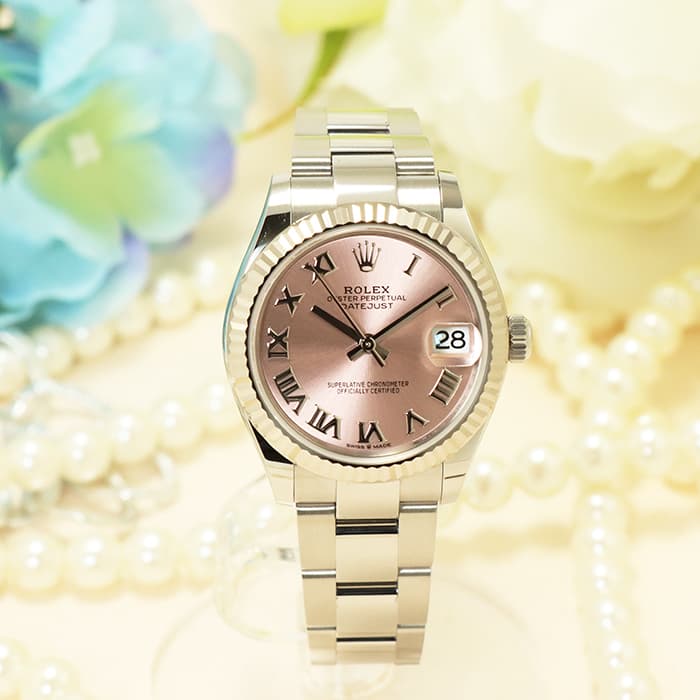 ロレックス ROLEX デイトジャスト 31 278271 ピンクゴールド ピンクゴールド/ステンレススチール 自動巻き ユニセックス 腕時計 デイトジャスト31 | 278271/J | ステンレス/ピンクゴールド | 中古SA品