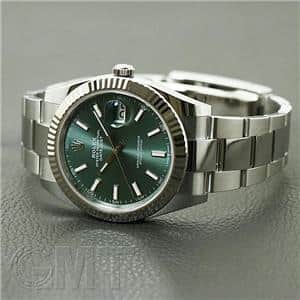中古)ROLEX ロレックス デイトジャスト 41 126334 ミントグリーン