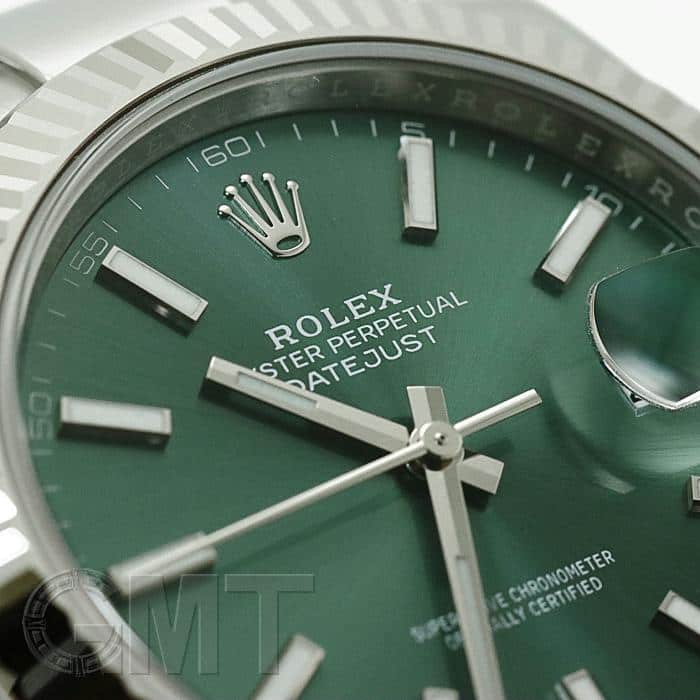 中古)ROLEX ロレックス デイトジャスト 41 126334 ミントグリーン