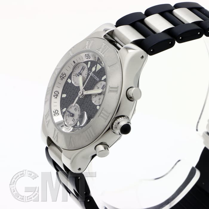 中古)CARTIER カルティエ クロノスカフ ラバー W10125U2（商品ID
