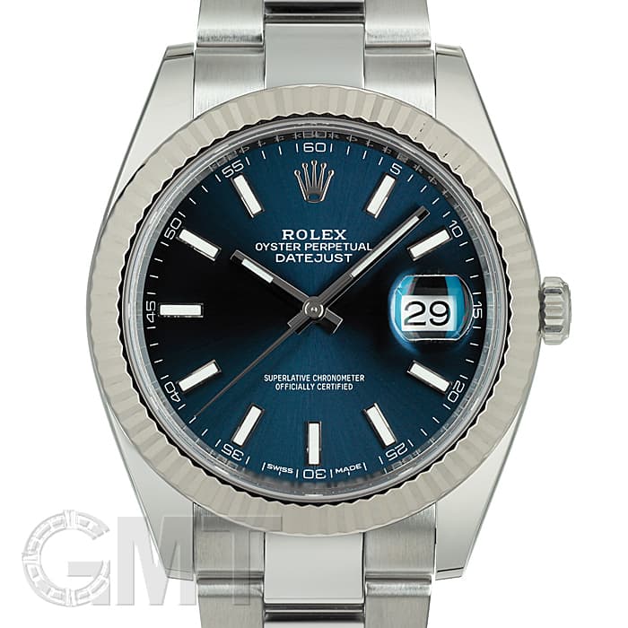 中古)ROLEX ロレックス デイトジャスト 41 126334 ブルー オイスター