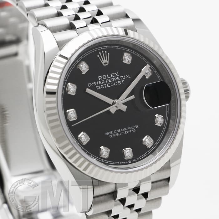 新品)ROLEX ロレックス デイトジャスト 36 126234G ブラック 10Pダイヤ