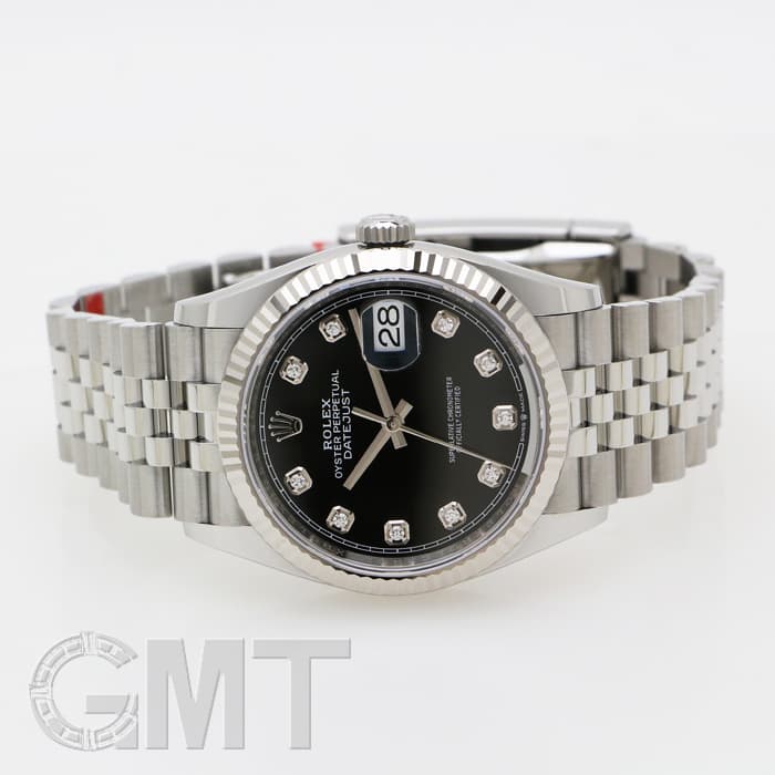 新品)ROLEX ロレックス デイトジャスト 36 126234G ブラック 10Pダイヤ