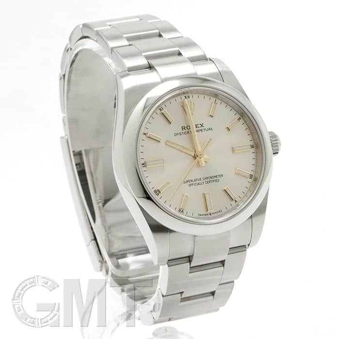 新品　オイスターパーペチュアル　シルバーメッキロゴタイプ　非売品　掛け時計 中古)ROLEX ロレックス オイスターパーペチュアル 34 124200 シルバー