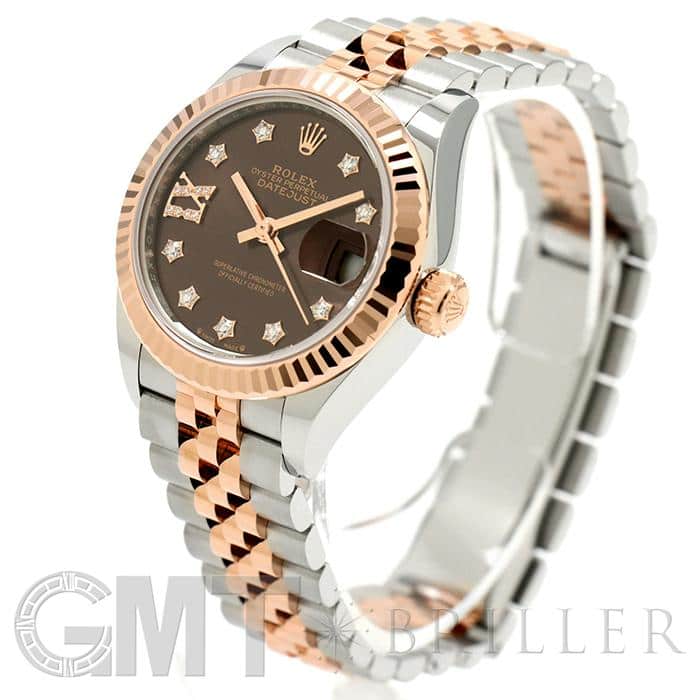 新品)ROLEX ロレックス デイトジャスト 28 279171G チョコレート 9