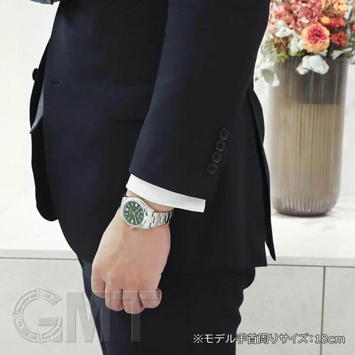 中古)ROLEX ロレックス オイスターパーペチュアル 41 124300 グリーン