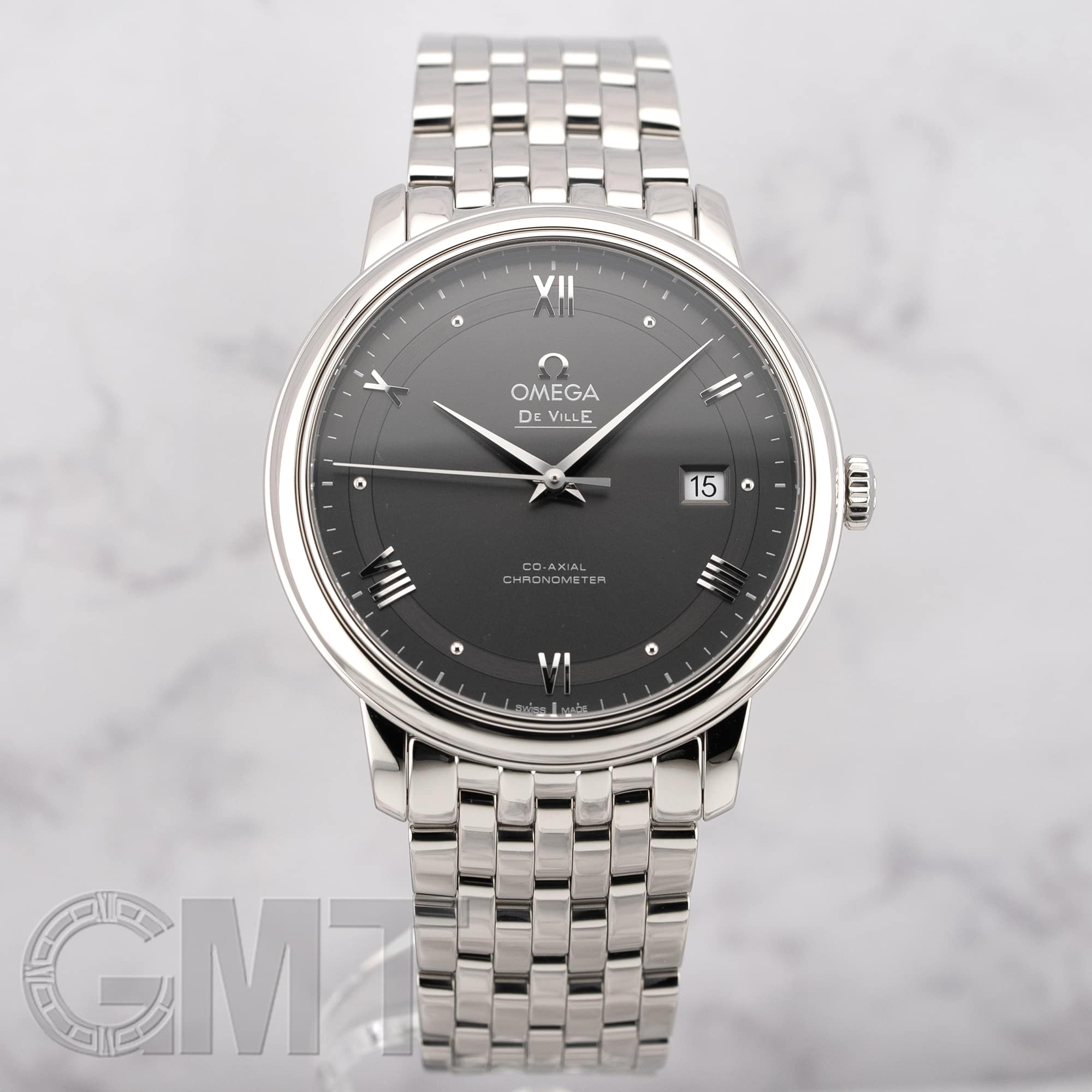 中古)OMEGA オメガ デ・ヴィル プレステージ 39.5mm グレー 424.10