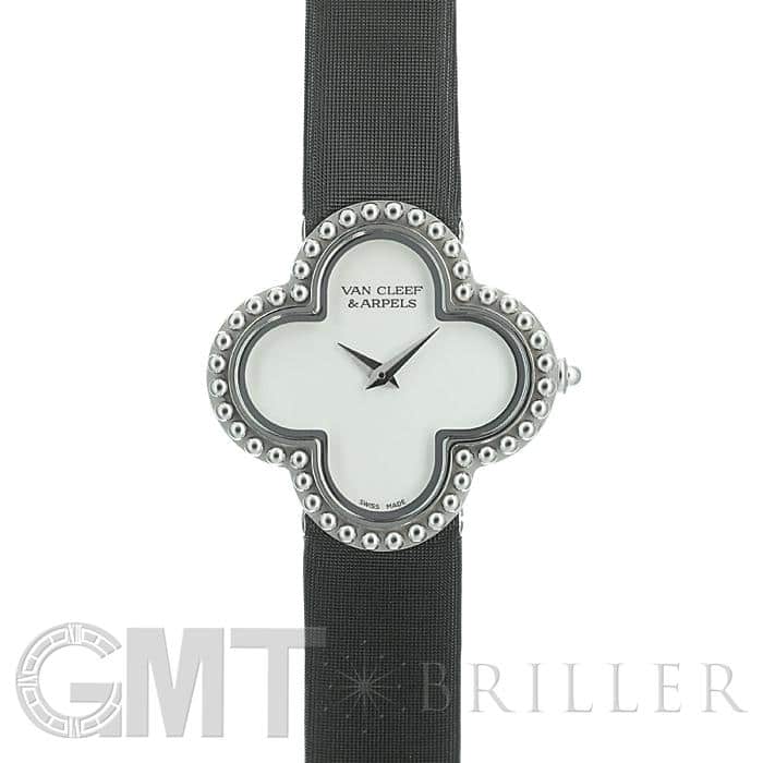 中古 ヴァン クリーフ&amp;アーペル Van Cleef &amp; Arpels VCARN5HZ00 ブラック レディース 腕時計 VCARN5HZ00 アルハンブラ ミディアムモデル ウォッチ 中古 ｜ ヴァン