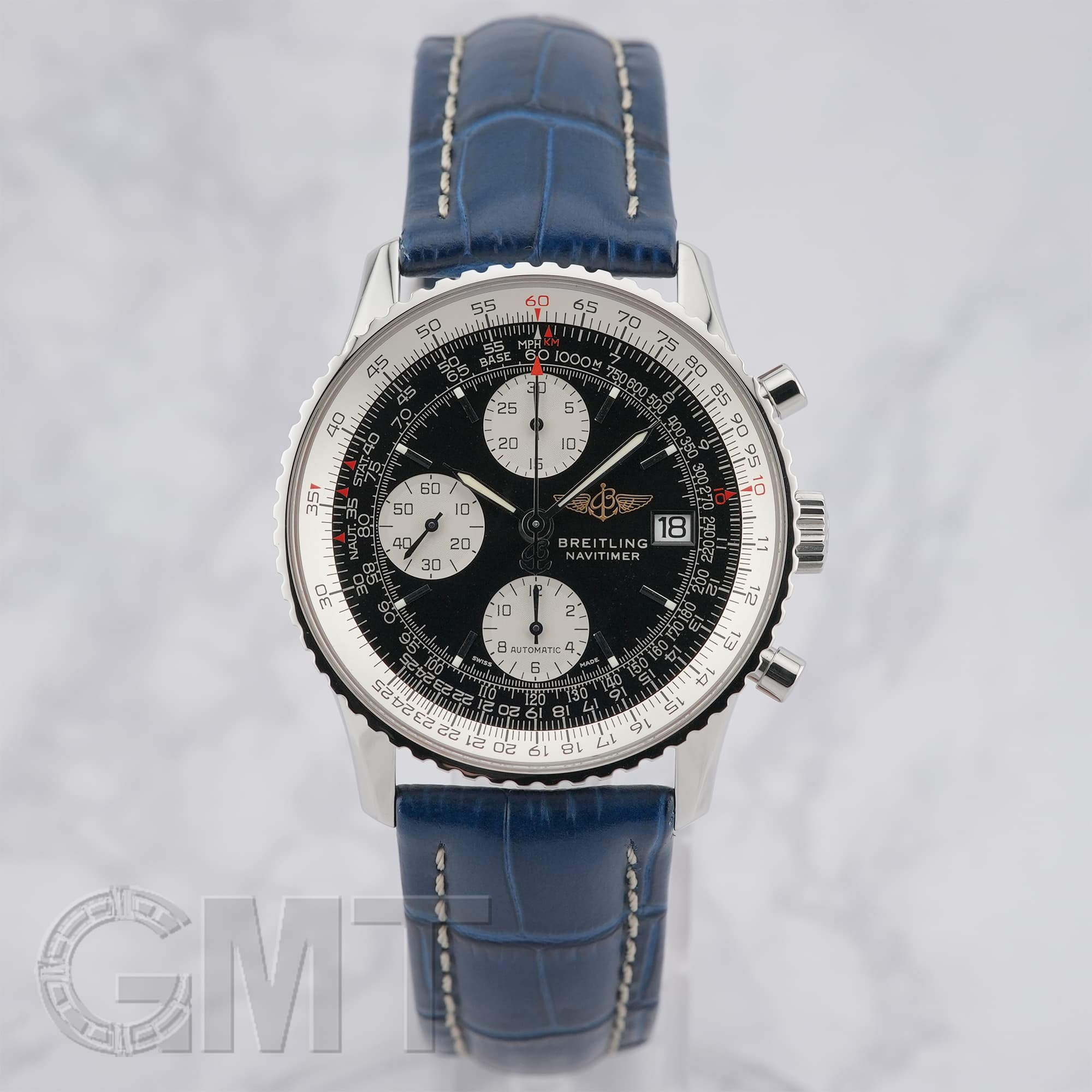 【美品】ブライトリング オールドナビタイマー A13322 黒文字盤 ギャラ付 中古【A13322】ブライトリング（BREITLING） オールドナビタイマー