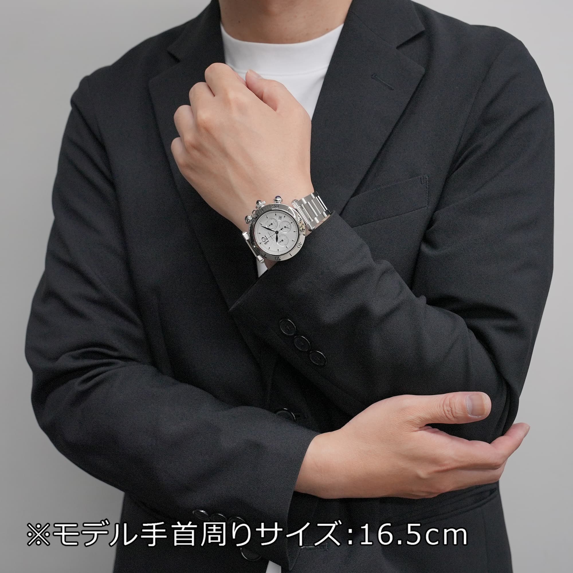 中古)CARTIER カルティエ パシャ ドゥ カルティエ クロノグラフ