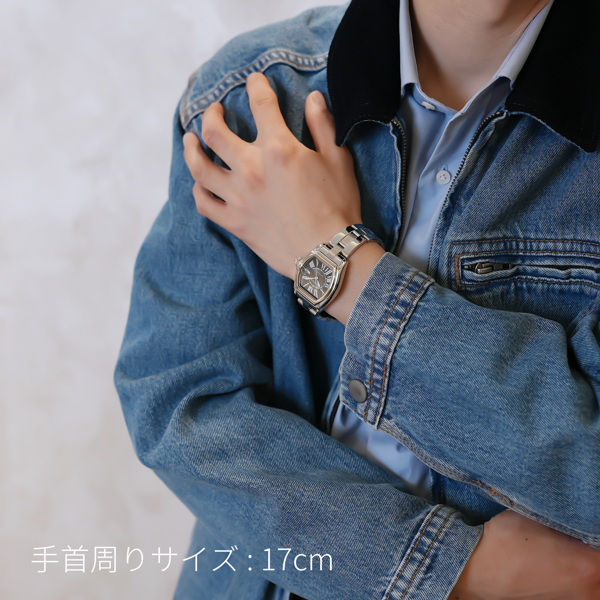 中古)CARTIER カルティエ ロードスター LM ブラック SS W62041V3（商品 