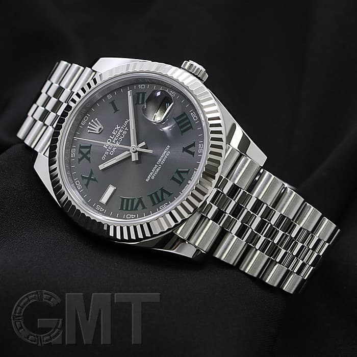 中古)ROLEX ロレックス デイトジャスト 41 126334 グレー/グリーン