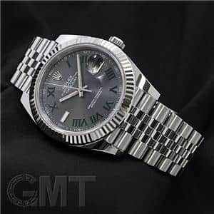 中古)ROLEX ロレックス デイトジャスト 41 126334 グレー/グリーン