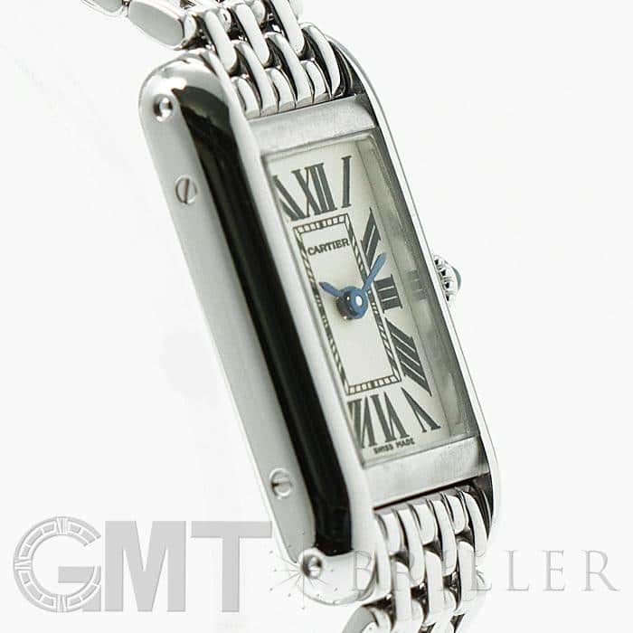 中古)CARTIER カルティエ タンク アロンジェ W15329U3 ホワイト