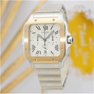 中古)CARTIER カルティエ サントス ドゥ カルティエ クロノグラフ