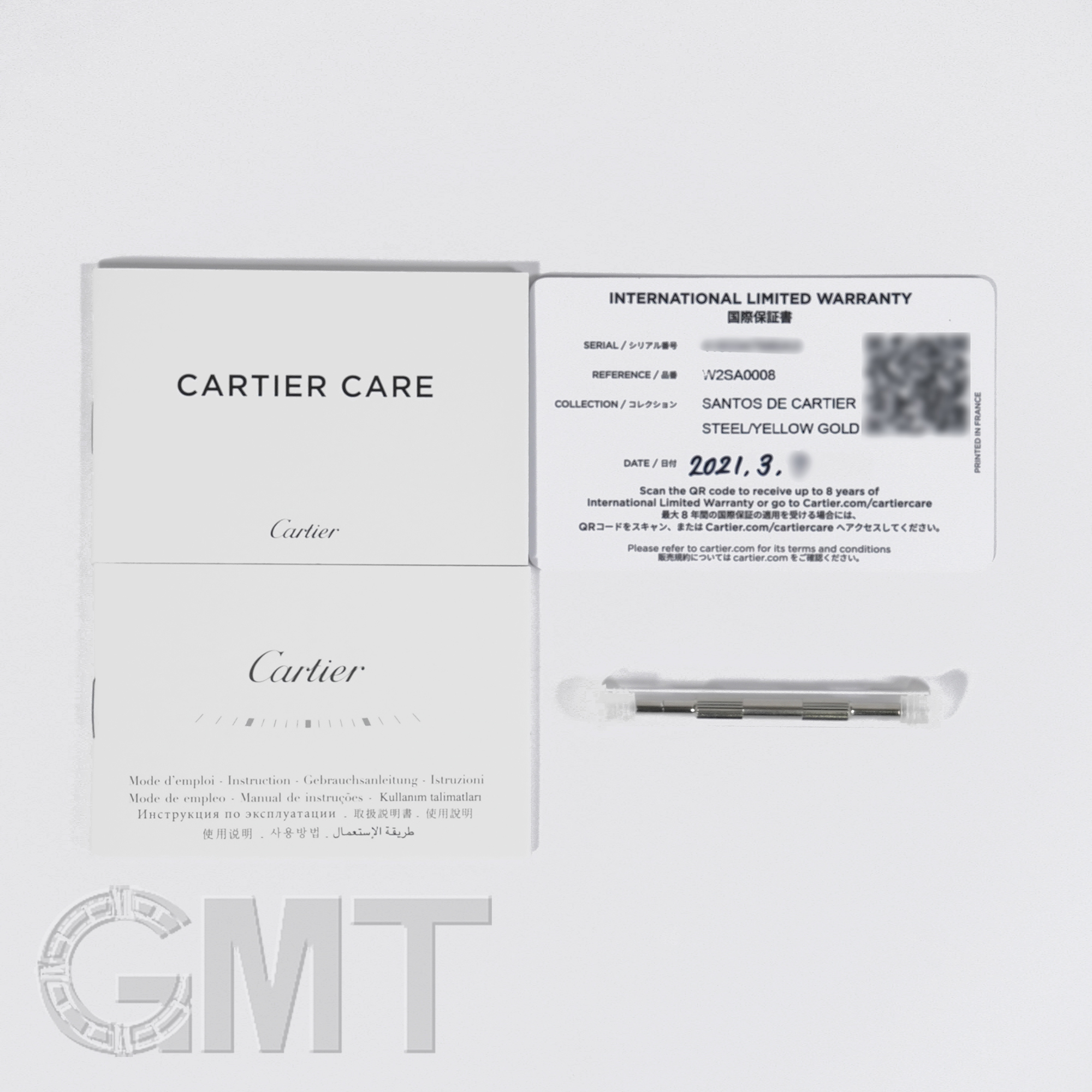 中古)CARTIER カルティエ サントス ドゥ カルティエ クロノグラフ