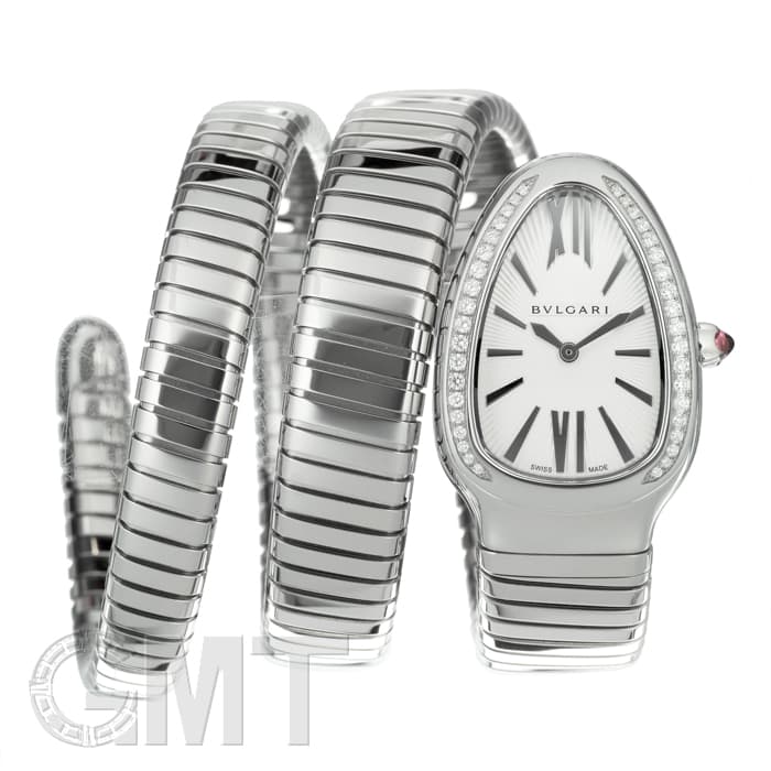 新品)BVLGARI ブルガリ セルペンティ SP35C6SDS.2T シルバー ダイヤ