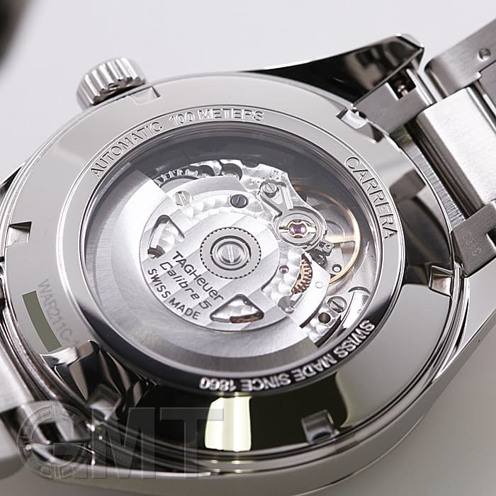 OH済 タグホイヤー カレラ キャリバー5 WAR211C グレーダイアル AT タグホイヤー グレーの文字盤とストラップが渋い！「カレラ キャリバー