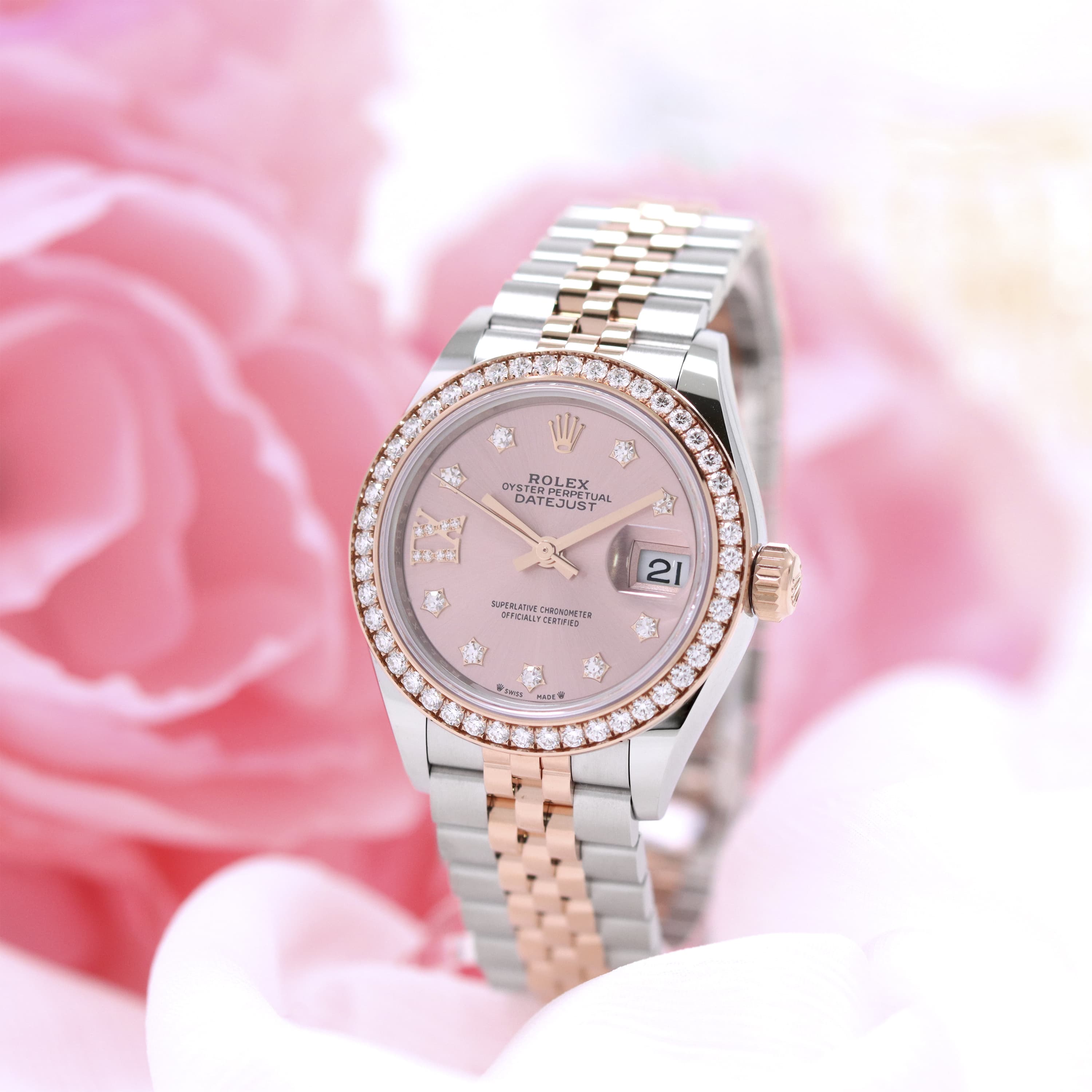 中古)ROLEX ロレックス デイトジャスト 28 279381RBR ロゼ 9Pスター IX